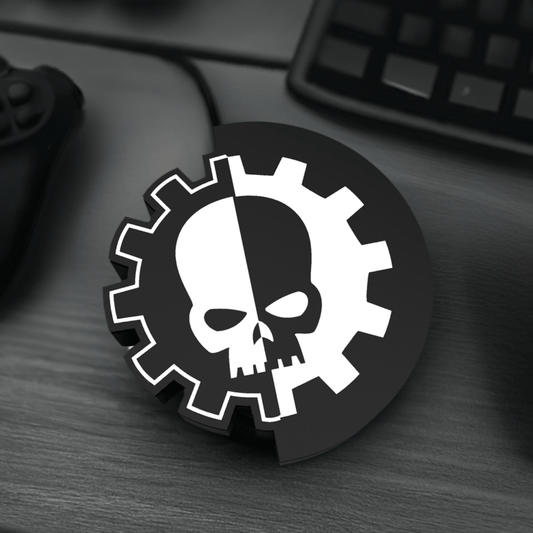 Adeptus Mechanicus Emblem LED Lightbox - LetterLamps