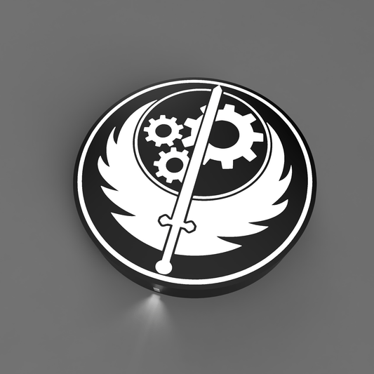 Brotherhood of Steel Emblem LED Lightbox - LetterLamps
