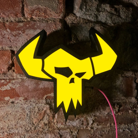 Ork Head Emblem LED Lightbox - LetterLamps
