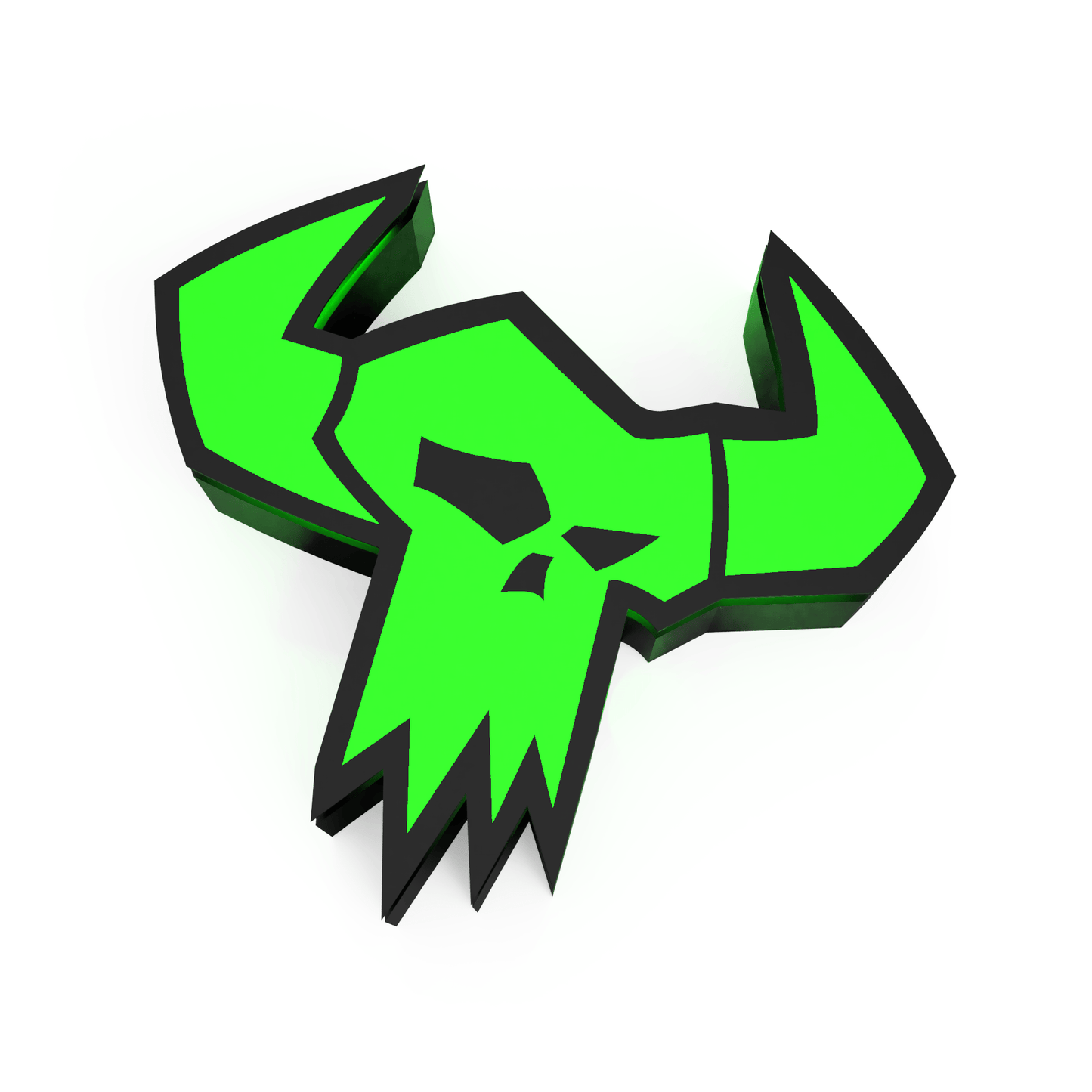 Ork Head Emblem LED Lightbox - LetterLamps