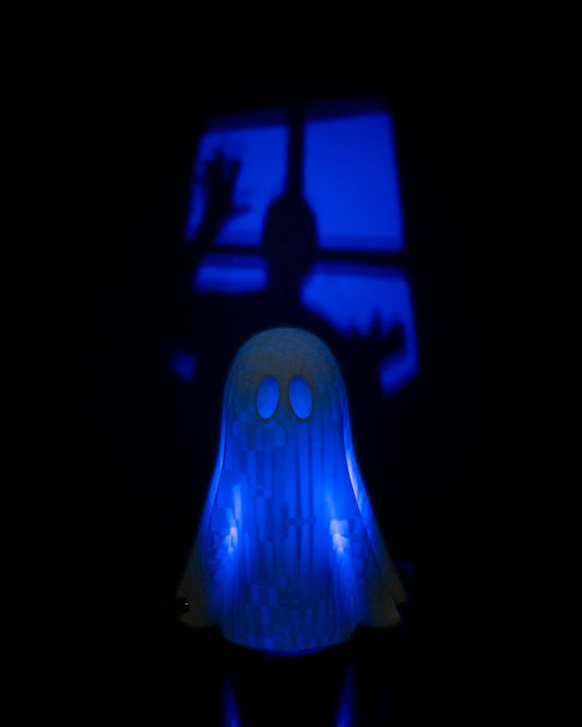 Friendly Spooky Ghost Wall Projection Lamp - LetterLamps
