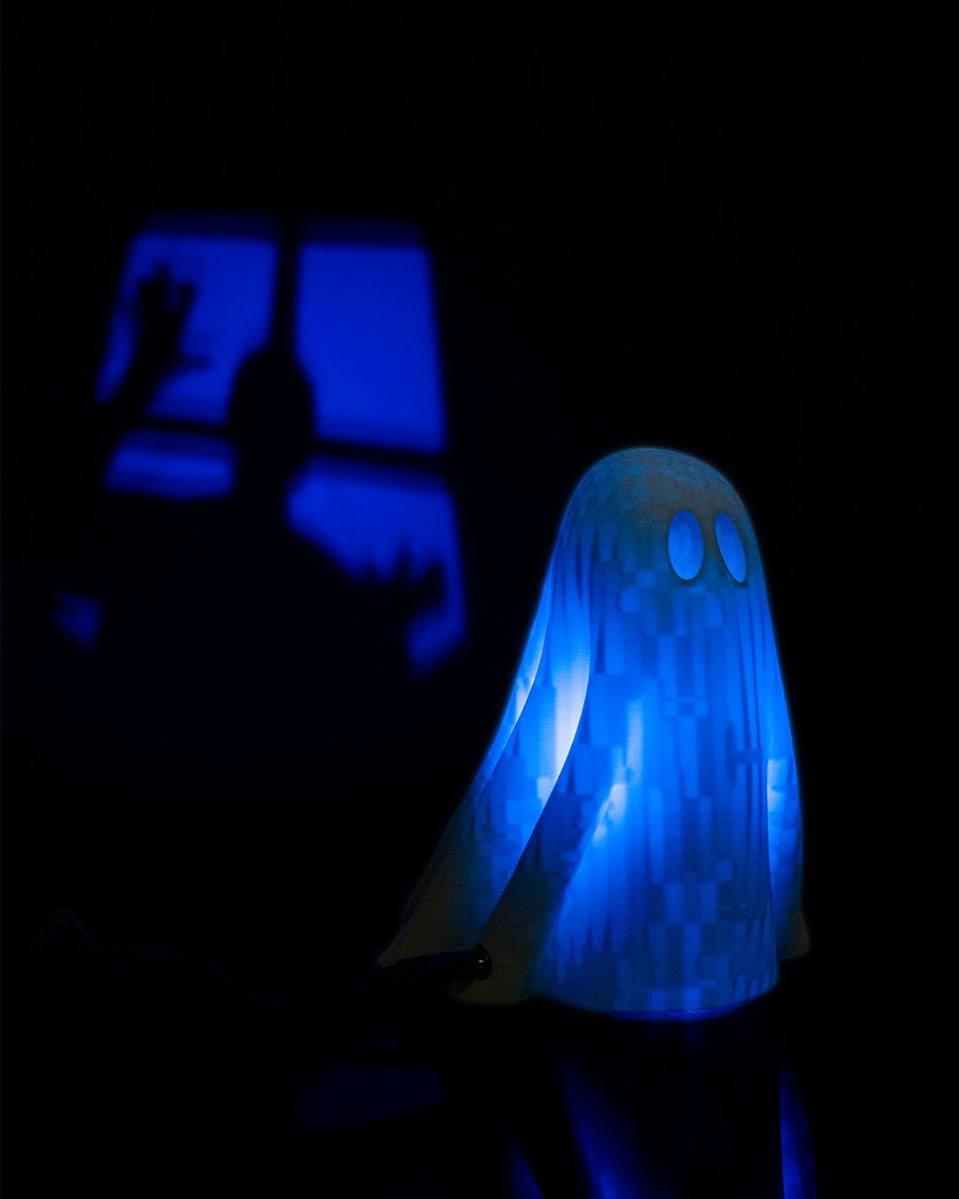 Friendly Spooky Ghost Wall Projection Lamp - LetterLamps