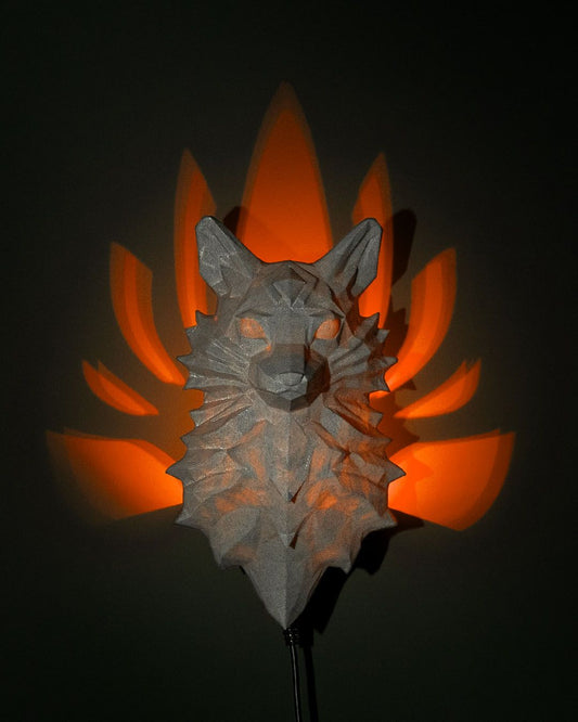 Nine Tailed Fox Wall Projection Lamp - LetterLamps