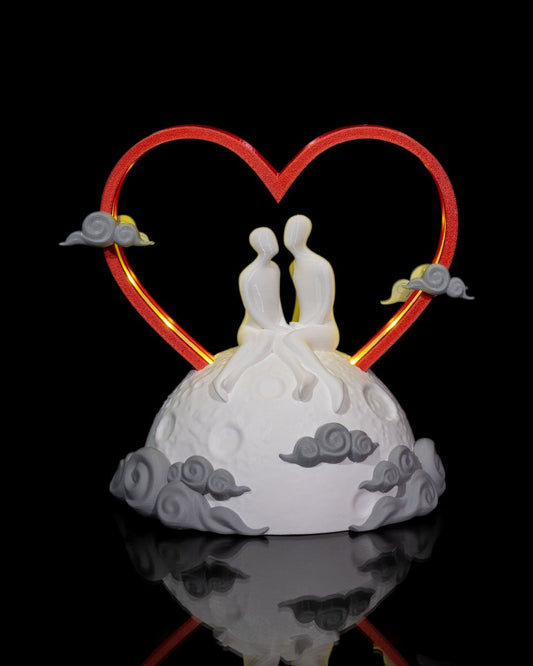 Over The Moon Love Lamp - LetterLamps