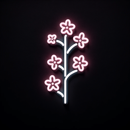 "Sakura Serenity" Neon LED Sign – A Touch of Japanese Elegance - Letter Lamps