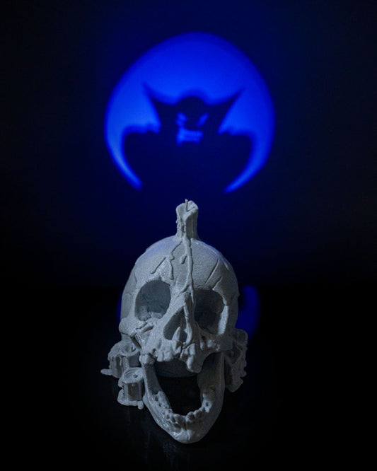 Skull Candle Wall Projection Lamp - LetterLamps