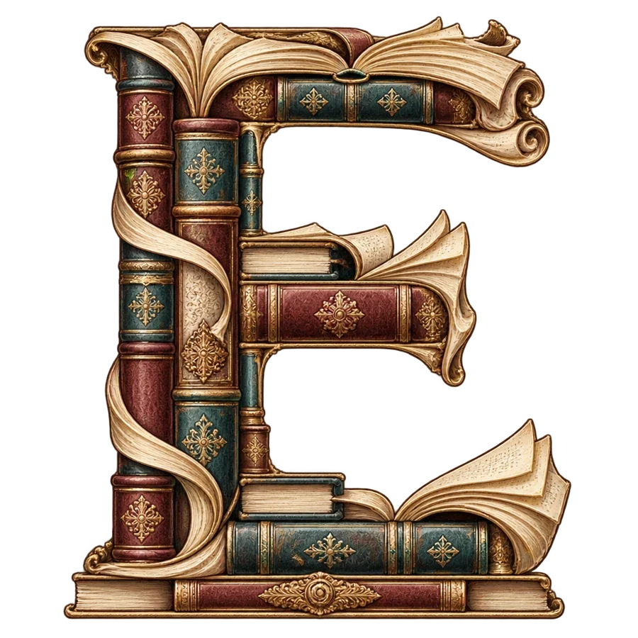 Books illustrated letter E