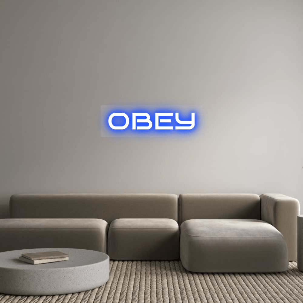 Custom Neon: obey - LetterLamps