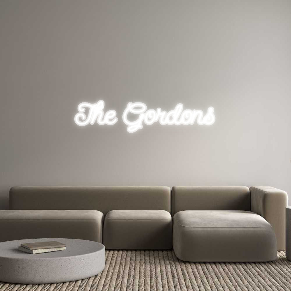 Custom Neon: The Gordons - LetterLamps