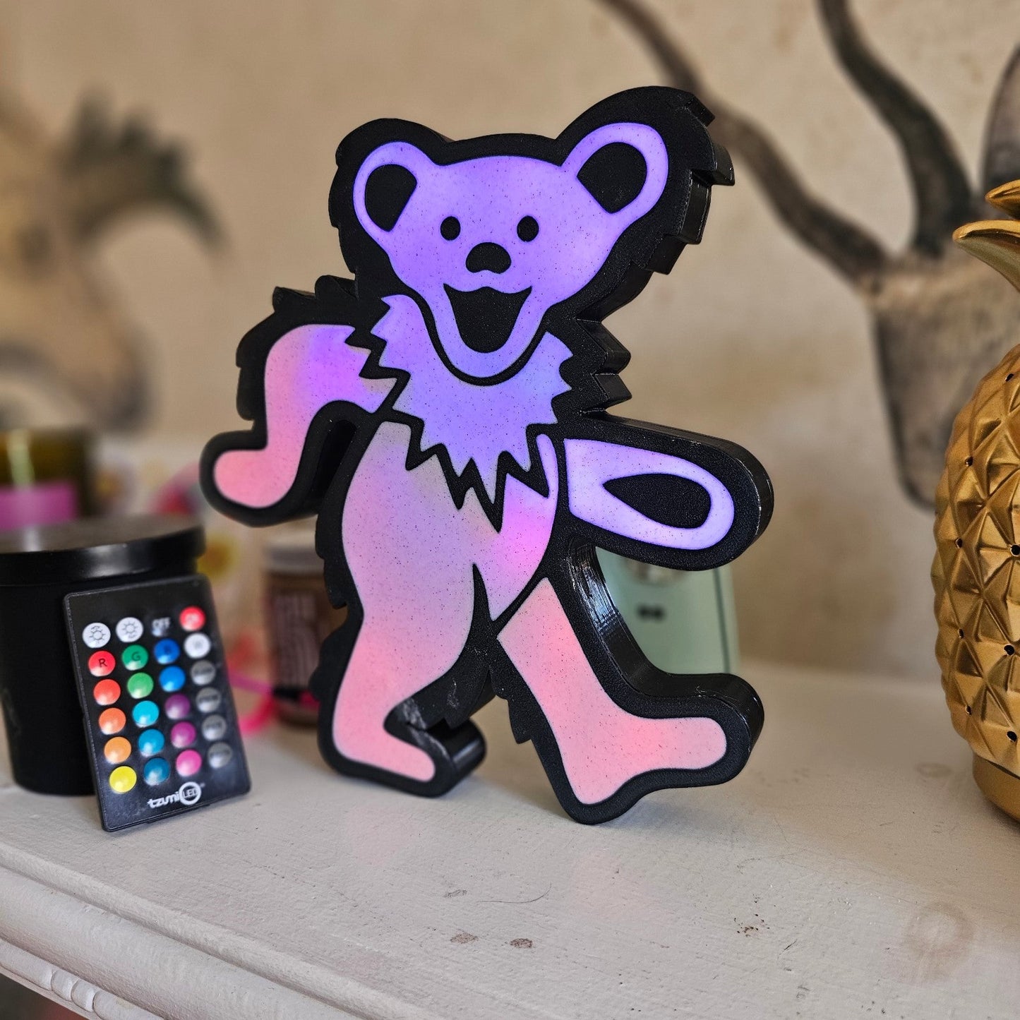 Grateful Dead Dancing Bear LED Lightbox - LetterLamps