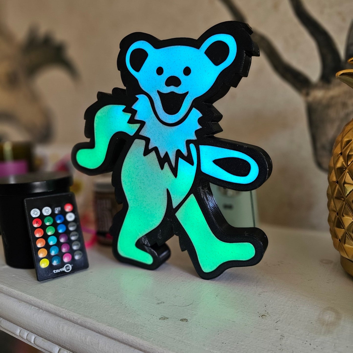 Grateful Dead Dancing Bear LED Lightbox - LetterLamps