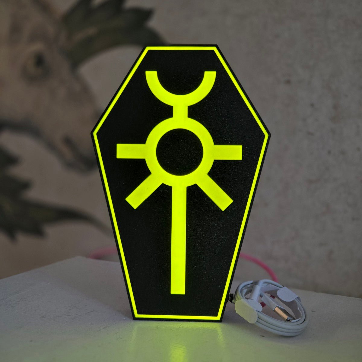 Necron Tomb World Lamp – Warhammer 40K Inspired Neon LED Light - LetterLamps