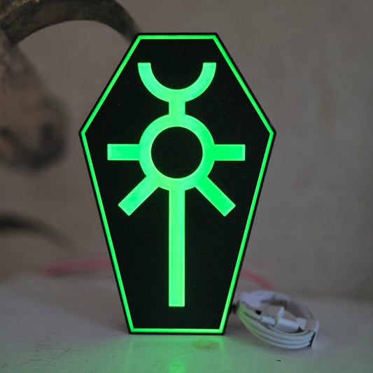 Necron Tomb World Lamp – Warhammer 40K Inspired Neon LED Light - LetterLamps