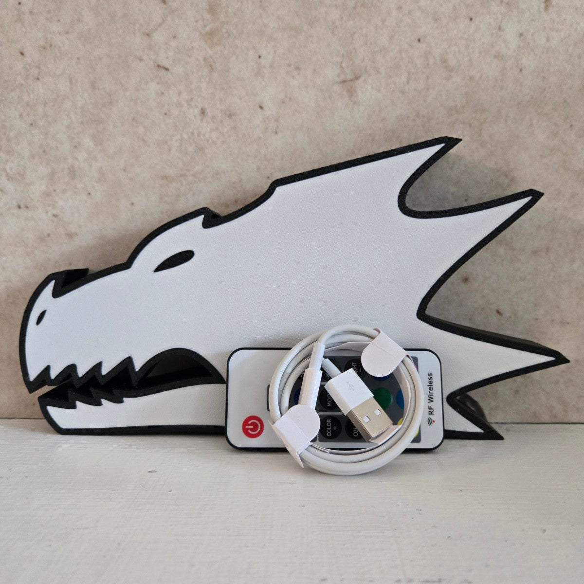 Salamanders Dragon Head RGB Lamp – Warhammer 40K Inspired - LetterLamps