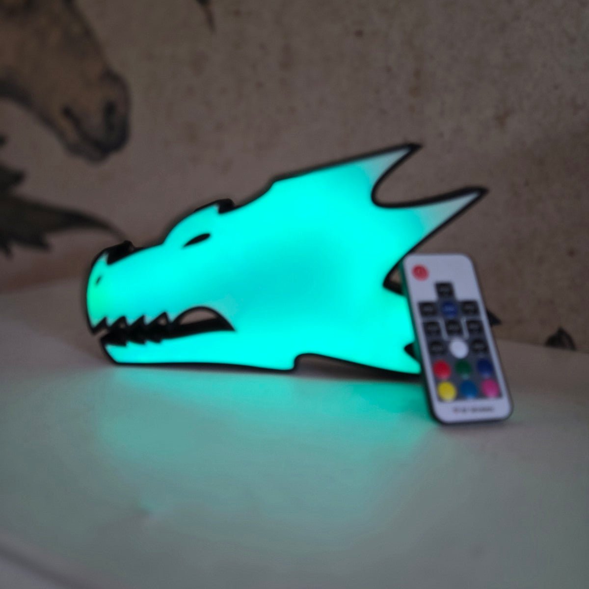 Salamanders Dragon Head RGB Lamp – Warhammer 40K Inspired - LetterLamps