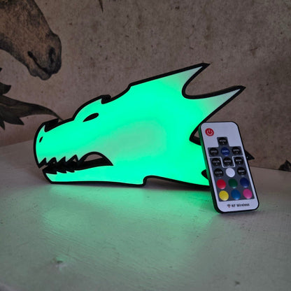 Salamanders Dragon Head RGB Lamp – Warhammer 40K Inspired - LetterLamps