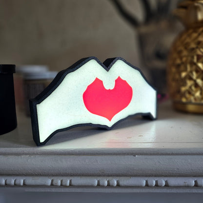 Taylor Swift Heart Hands LED Lightbox - LetterLamps