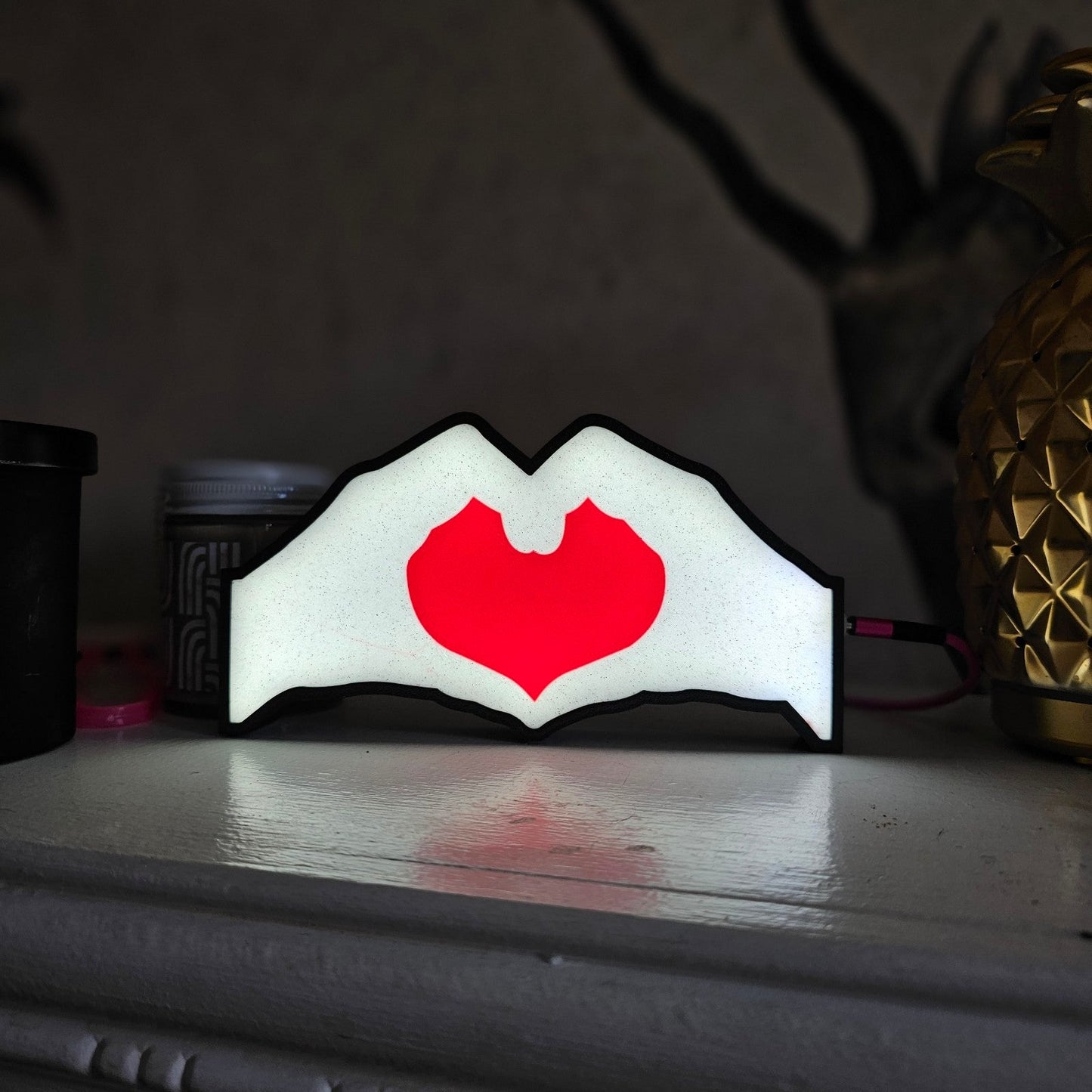 Taylor Swift Heart Hands LED Lightbox - LetterLamps